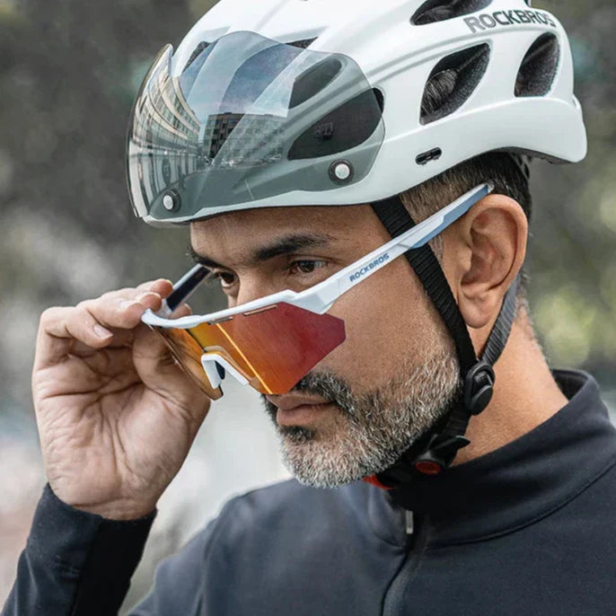 Capacete para Ciclismo com Lente Removível