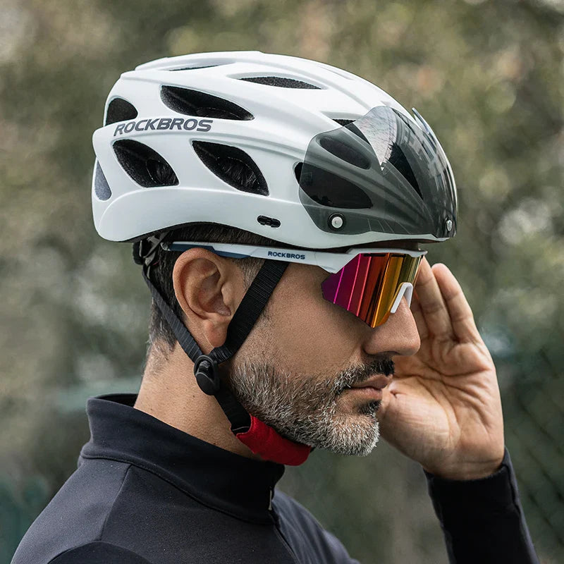 Capacete para Ciclismo com Lente Removível